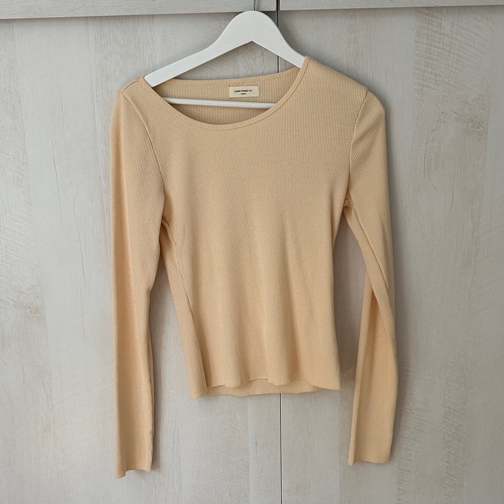 Last Chance! NWOT James Street Co. • Asymmetrical Light Yellow Top Size M
